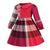 2021 European Style Baby Girl Dresses Long Sleeve Plaid New Arrival Clothes Casual Wear Princess Kids Clothing 2-6 Years