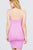 Front Snap Button Detail Strap Rib Cami Mini Dress