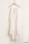 Ruffled Cold Shoulder Maxi Dress With Front Tassel Tie