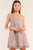 Mocha Lace Trim Swing Adjustable Cami Mini Dress