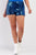 Plus Size Shiny Sequin High Waisted Mini Shorts