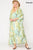 Tie Dye Multi Color Printed Maxi Dress With Lace Up