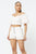 Cotton Off-shoulder Puff Sleeve Crop Top With Front Zipped Matching Shorts Set
