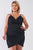 Plus Size Black Floral Lace Cami Bodycon Dress