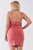 Plus Size Sleeveless Silky Cowl Neck Bodycon Cami Mini Dress