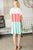 Tiered Colorblock Mini Dress