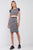 Navy & White Geometrical Pattern Short Sleeve Crop Top & High-waisted Pencil Skirt Two Piece Set