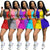 AC8291 Dropshipping wholesale womens matching summer 2pc outfits women 2 piece short set clothing custom two piece short set