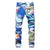 Sokotoo Men's fashion Y2K blue printed jeans Slim fit straight stretch pants