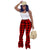 Women Stacked Pants  Casual Vintage Plaid Print High Waist Bell Bottom Flare Pleated Sweatpants Famee Outfit Streetwear Trousers